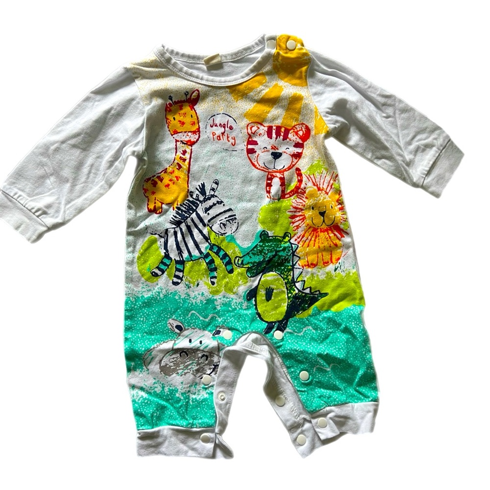 ANIMAL PRINT Onesie Bodysuit, Size 3-6 Months (60)